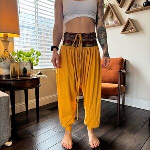 Yellow Bohemian Women's Pants
